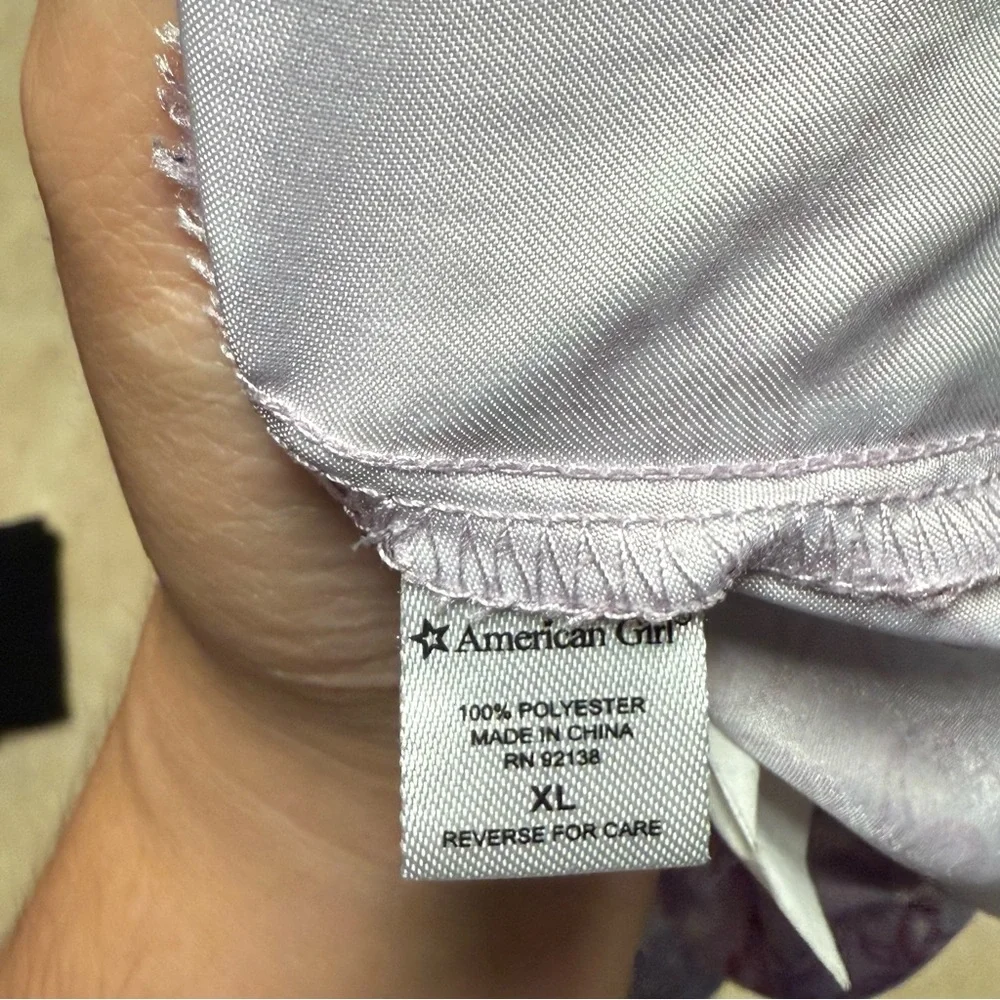 American Girl Purple Snowflake Satin Pajama Pants for Girls